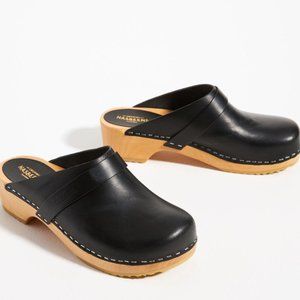 Anthropologie Swedish Hasbeens Husband Clogs Size 39